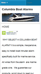 Mobile Screenshot of columbiaboatalarms.com